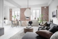 How to decorate exposed brick apartment