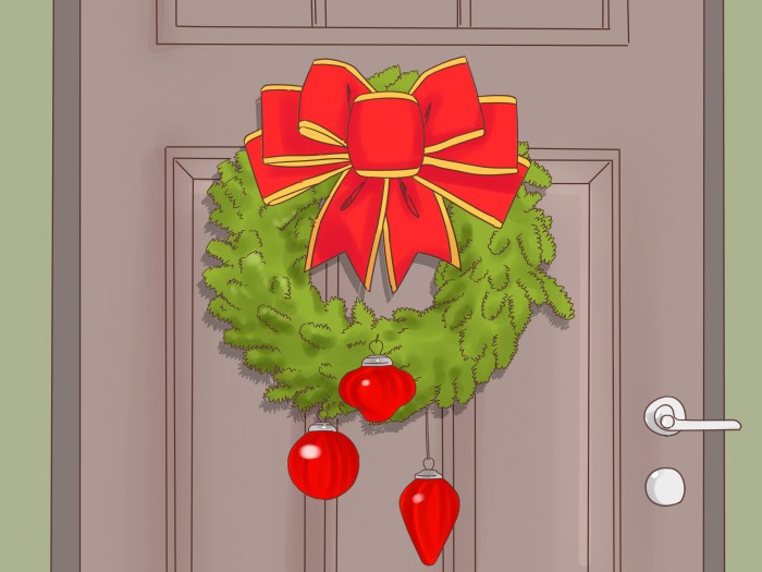 How to decorate a bedroom door for christmas