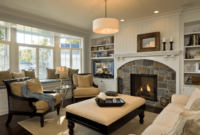 How decorate a living room with fireplace