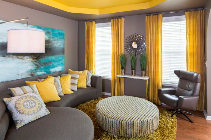 How to decorate an apartment with yellow walls