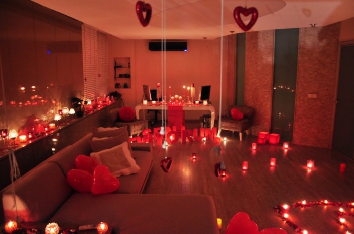 How to decorate a bedroom for valentines day